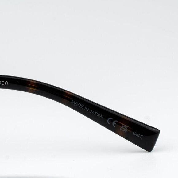 NEW Saint Laurent SL707 002 Gold Havana Green Oval Unisex Sunglasses - Picture 9 of 13